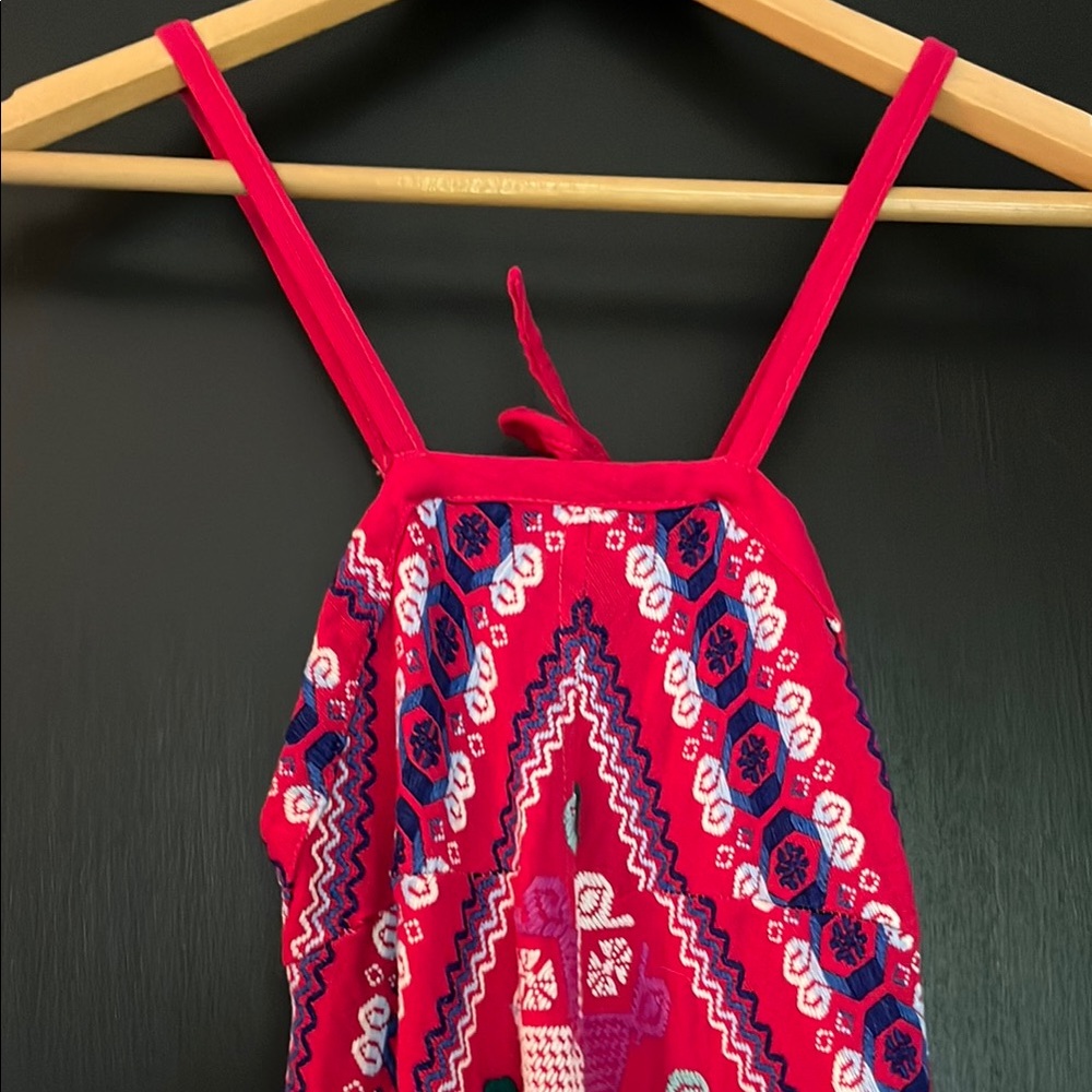 Vintage embroidered halter wrap dress. - Picture 7 of 7
